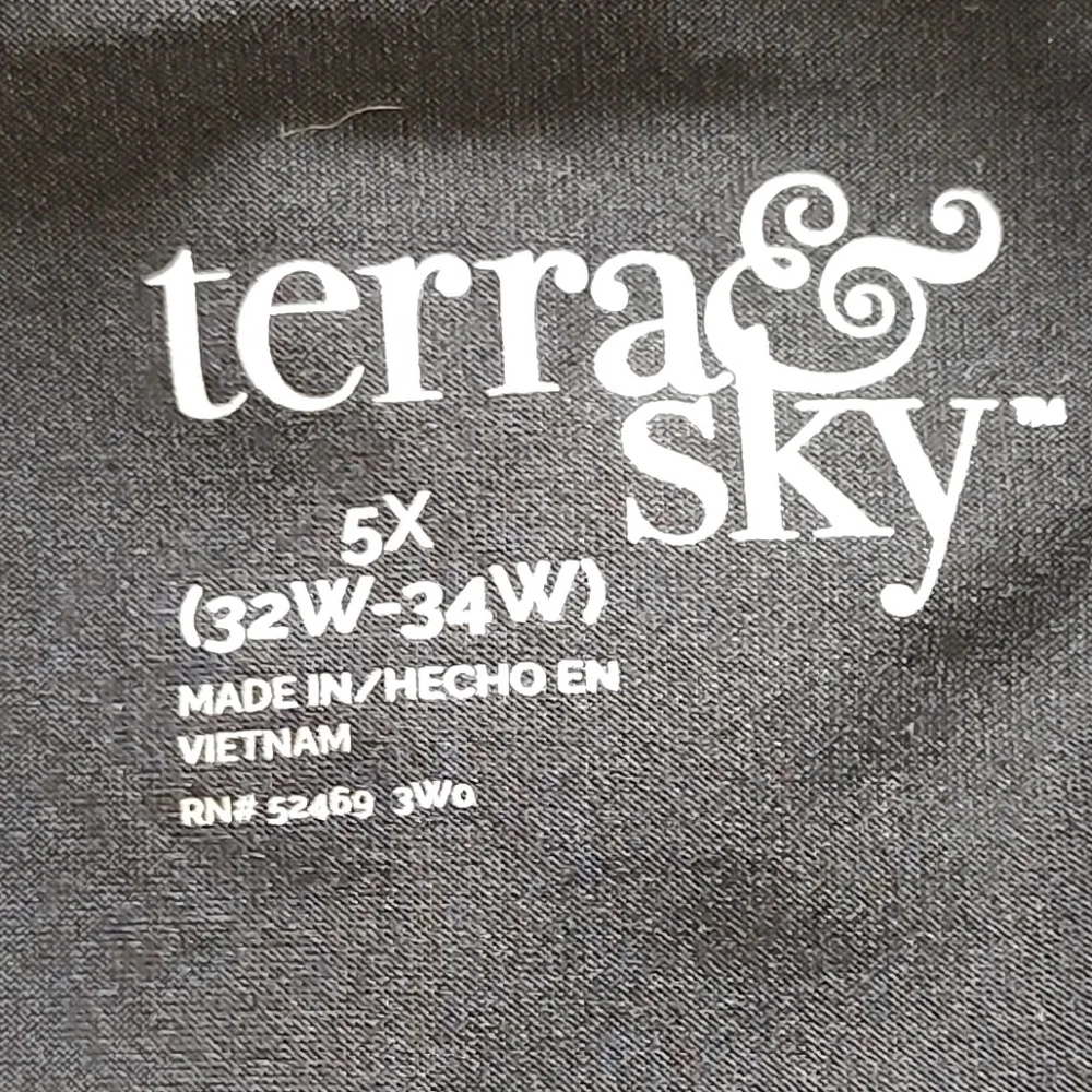 Terra & Sky Black Camisole Top Size 5X - Picture 4 of 4